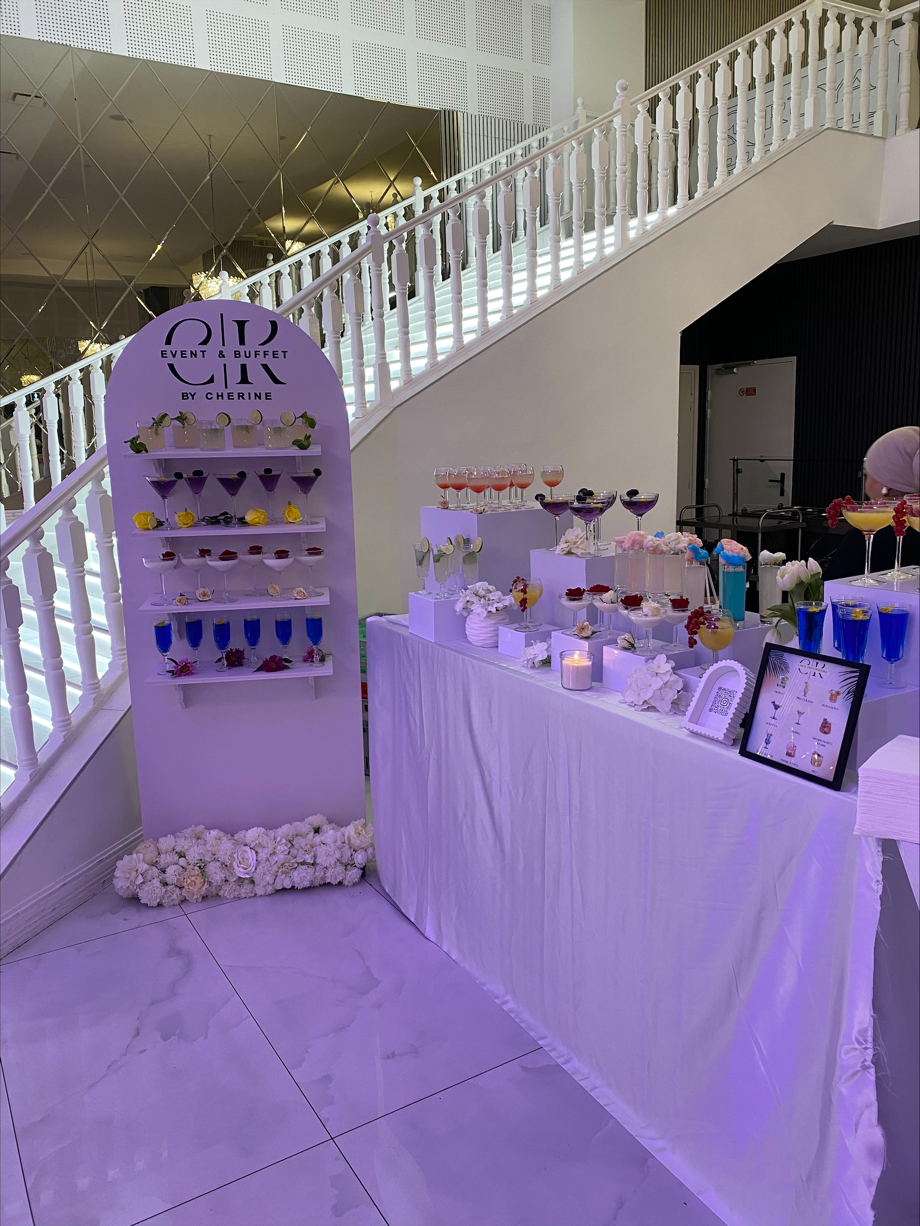 Bar cocktails sans alcool décoré par CK Event